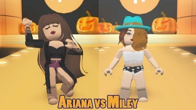 'ARIANA GRANDE AND MILEY CYRUS IN ROBLOX'