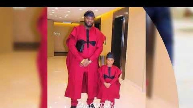 'CUTE FATHER AND SON ANKARA FASHION #kitenge fashion 2020 #kitenge fashion long dress'