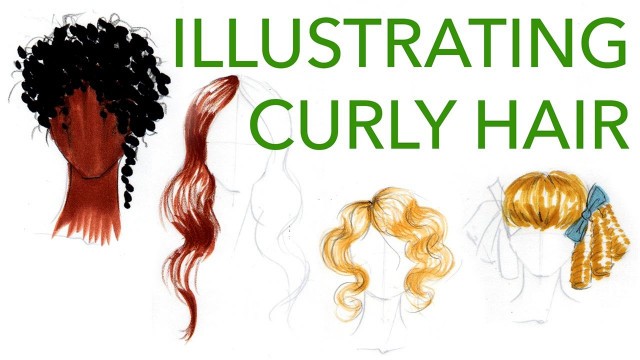 'How to Draw and Illustrate Curly Hair Styles'