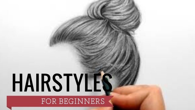 'Fashion Illustration// Hair Tutorial// Beginners easy tutorial'