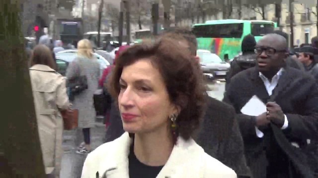 'La Ministre Audrey AZOULAY @ Paris Fashion Week 6 mars 2017 défilé Giambattista Valli #PFW'