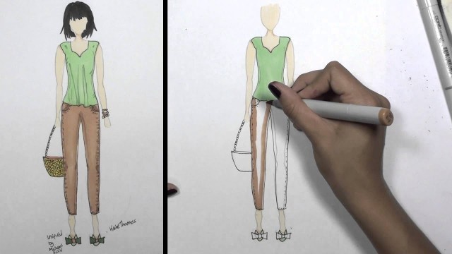 'How to Draw Clothes for Beginners Fashion Designing: Loose Summer Look | KT'