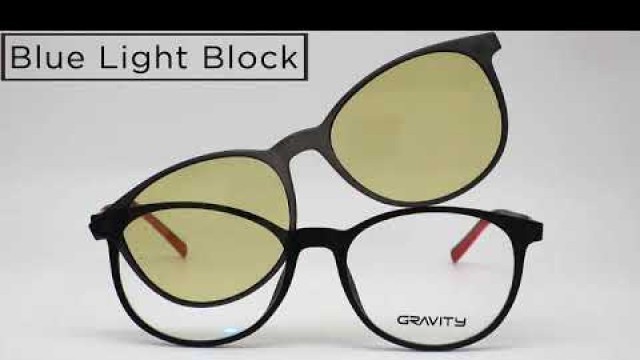 'Gravity Polarized Photo-chromatic Clip-on Frame Sunglasses'