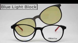 'Gravity Polarized Photo-chromatic Clip-on Frame Sunglasses'