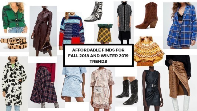 'Favorite Fall 2018 and Winter 2019 Fashion Trends and Where to Find Affordable Versions of Them'