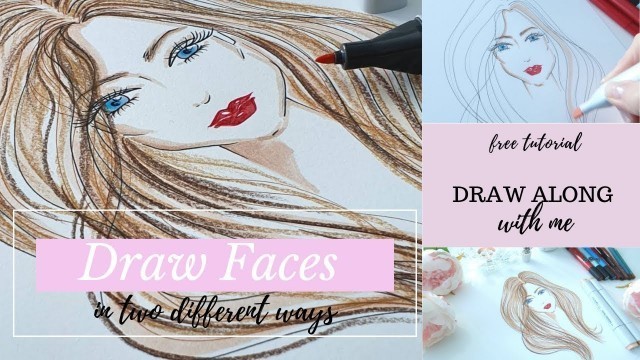 'How To Draw Fashion Faces for Fashion Illustration'