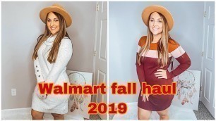 'Huge Walmart Fall Clothing Haul 2019| try on haul| lookbook | affordable fashion'