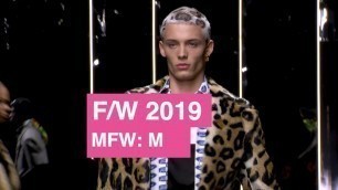 'Versace Fall/Winter 2019 Men\'s Highlights | Global Fashion News'