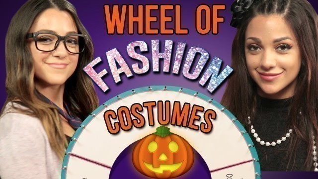 '1 Minute Halloween Costume Challenge with Niki and Gabi #WheelOfFashion'