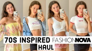 '70s Inspired Fashion Nova Haul'