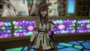 '[FINAL FANTASY XIV: Stormblood Patch 4.56]Gold Saucer Fashion Report: Tribal Warrior(Lightning)'