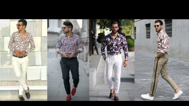 'Men\'s Formal Fashion Inspiration Lookbook 2019 | Men\'s Formal Print Shirt & Pant Style 2019 | PBL'