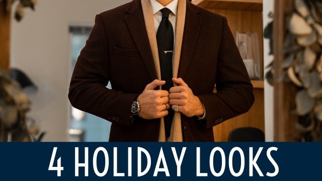 '4 Holiday Looks || Men\'s Fashion Lookbook 2019 || Gent\'s Lounge'