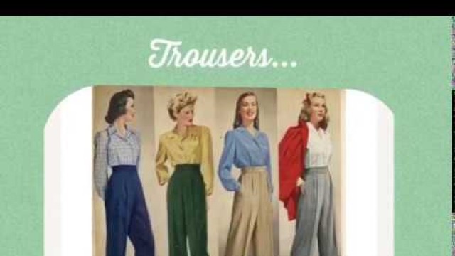 'Historical Fashion with Mrs Moon - 1940s'