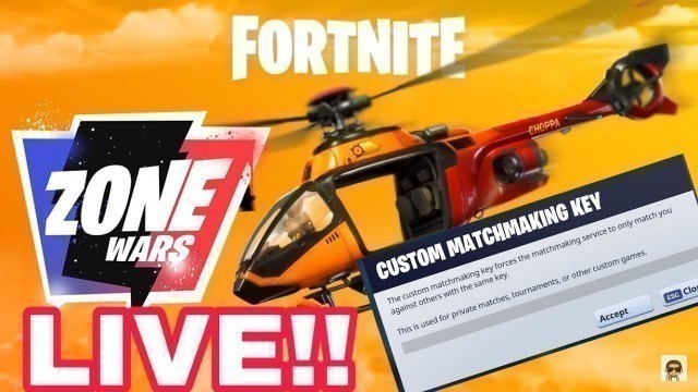 'Fortnite Update Live Stream! Fortnite Custom Match Making | Zone Wars | Fashion Show'