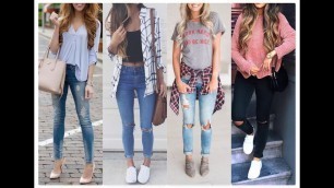 'College Outfit Idea for teenage Girls || Girls Fashion Trend 2018'