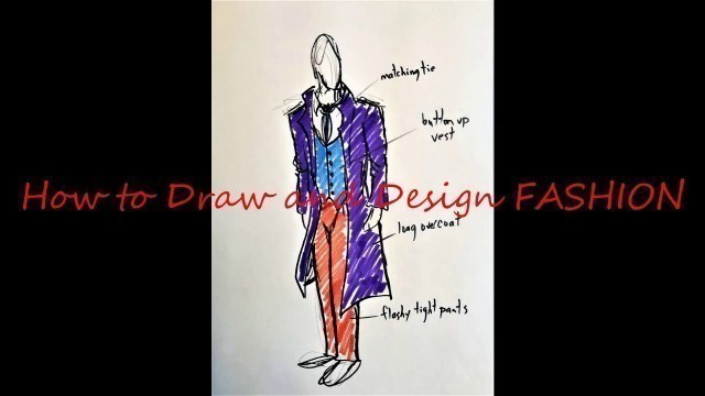 'How to Design Fashion (Male Clothes 2) - MFO Art Lesson'