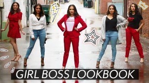 'STYLISH GIRL BOSS OUTFIT IDEAS // WORK OUTFITS LOOKBOOK ♡'