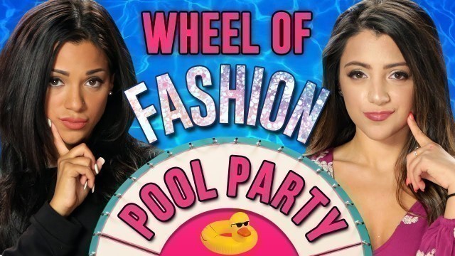 'NikiAndGabi\'s Pool Party Outfit Challenge! Wheel Of Fashion'