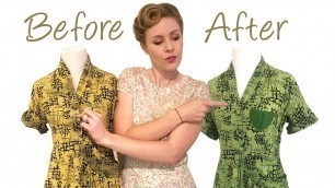 '1940’s Vintage Dress Restoration - DIY Style'