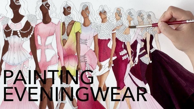 'Fashion Illustration Tutorial: Painting Multiple Figures'