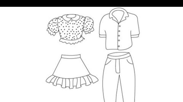 'How to draw Clothes - Easy step-by-step drawing lessons for kids'