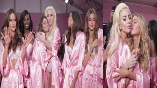 'Lady Gaga belts A Million Reasons With the Angels Backstage at The VS Fashion Show'