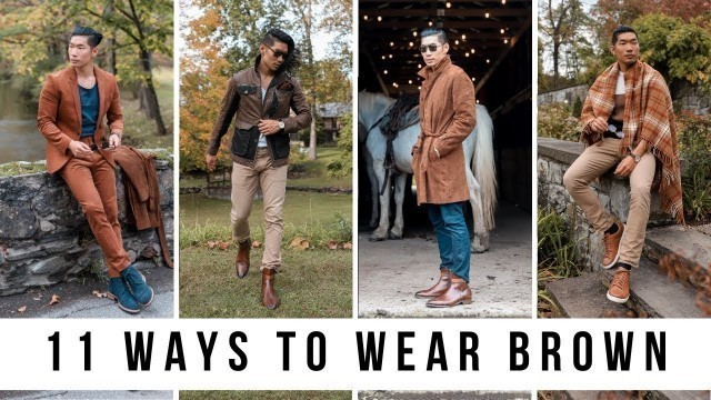 '11 Ways to Wear Brown This Fall | Men\'s Fashion | Levitate Style'