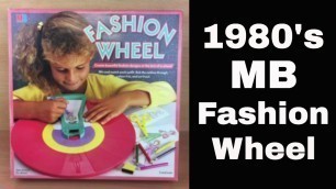 'MB Fashion Wheel toy - Vintage 1987 - A closer look... how does it work?'