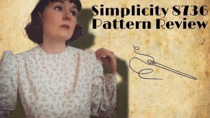 'Simplicity 8736 1940s Blouse Pattern Review I Vintage Inspired Style'