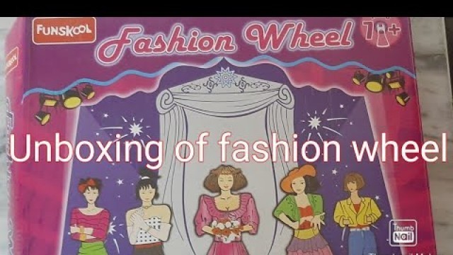 'Unboxing  of fashion  wheel'