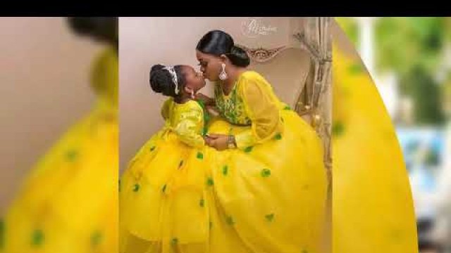 'CUTE & HOT ANKARA DESIGNS FOR MOTHER &DAUGHTER #Kitenge fashion 2020 #kitenge fashion long dress #da'