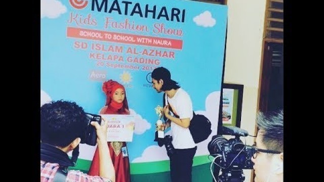 'Audrey Fiorenza - 1st winner Matahari Kids Fashion Show \"School to school with Naura\"'