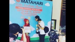 'Audrey Fiorenza - 1st winner Matahari Kids Fashion Show \"School to school with Naura\"'