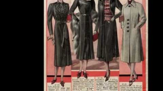 'the 1940s fashion/ la mode des années 40'