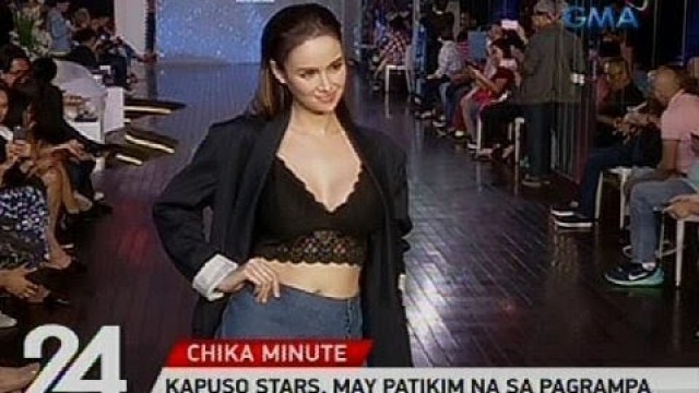 'Kapuso stars, may patikim na sa pagrampa sa isang underwear fashion show'