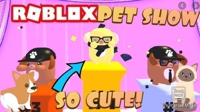 'ADORABLE PET FASHION SHOW! (Roblox pet show)'