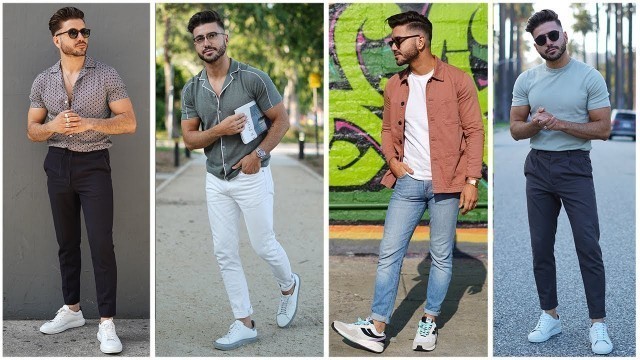 '4 EASY SUMMER OUTFITS FOR MEN 2019 | MEN\'S FASHION & STYLE INSPIRATION LOOKBOOK | Alex Costa'