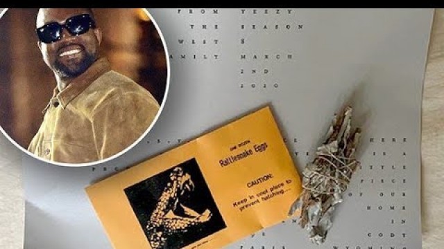 'Kanye West sends RATTLESNAKE EGGS and SAGE with invitations to his Yeezy Paris Fashion Week Show'