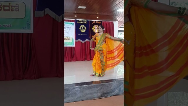 'Prize winner marathi  sari style  (indian style) #Fashion show'