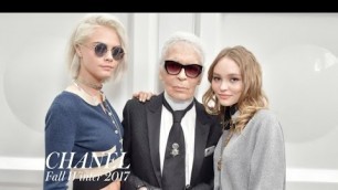 'CHANEL Fall 2017 x Karl Lagerfeld, Cara Delevingne, Lily-Rose Depp Backstage | MODTV'