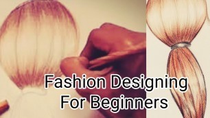 'Hair Illustration For Beginner||ഫാഷൻ ഡിസൈനിങ് ||#SruthyPranav#fashiondesigning#hairillustration'