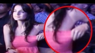 'Ameesha Patel SHOCKING Nip Slip - WARDROBE MALFUNCTION'