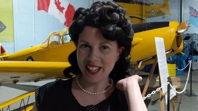 'A little 1940s fashion and style from an airplane hanger in Dunnville, Ontario'