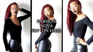 'ALL BLACK FASHION NOVA TRY-ON HAUL | New York Fashion Week 2017'