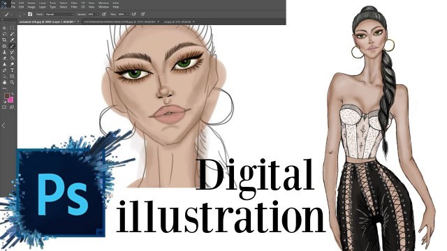 'Fashion Illustration - Coloring Techniques Using Photoshop CC | Tijana Arsenijevic'