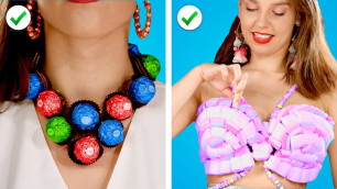 'SNEAK SWEETS! Ways To Sneak Candy Into Fashion Show! Food Pranks and Funny Situations!'