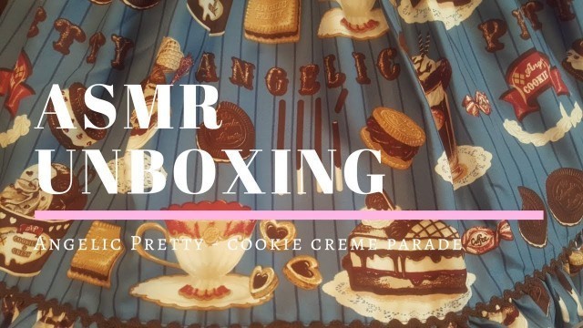 'ASMR Angelic Pretty Cookie Creme Parade Lolita Dress Unboxing'