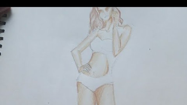 'HOW TO DRAW FASHION FIGURE/CROQUIS FASHION ILLUSTRATION TUTORIAL'