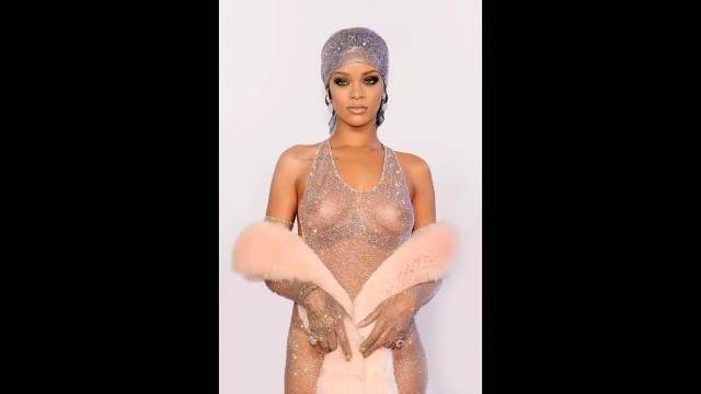 'Rihanna CFDA almost naked Fashion Icon awards 2014'